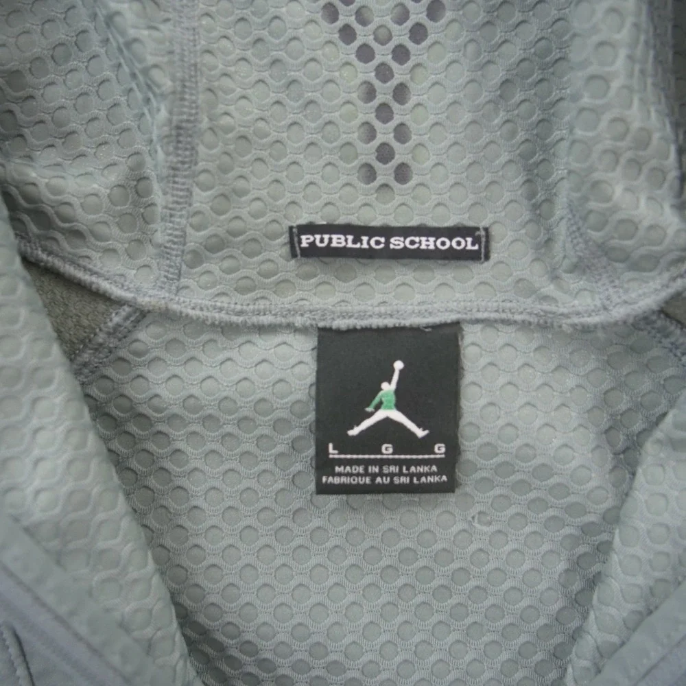 Jordan x Public School PSNY Jacket Mens Large Gray Full Zip Hooded